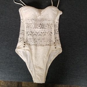 White one piece swimsuit